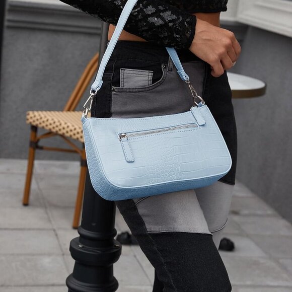 Small Shoulder bag with 2 Removable Straps Cross Body Clutch Purse Handbag for W - Picture 9 of 9